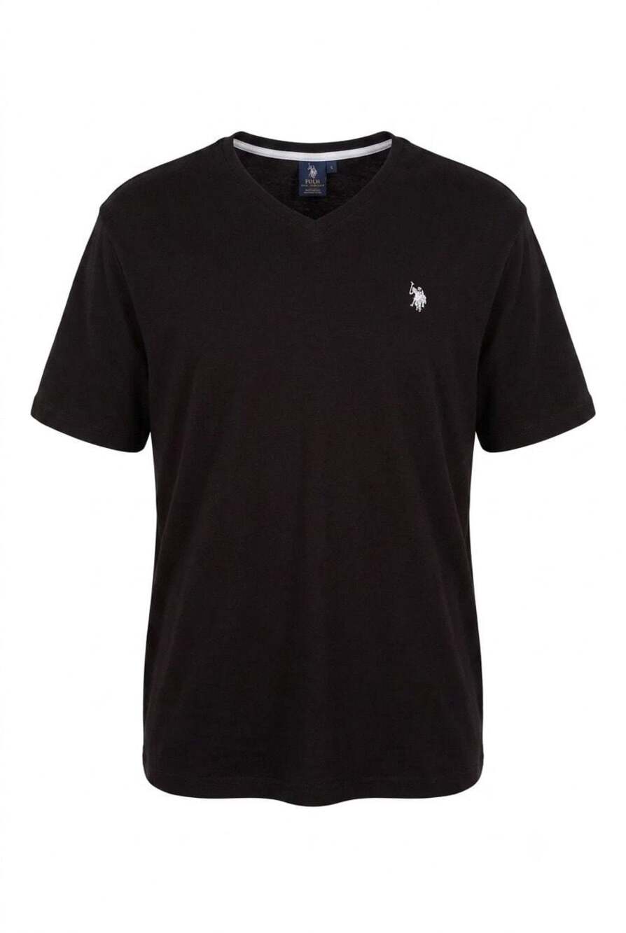U.S. Polo Assn. Men's Black V-Neck T-Shirt Size 2XL #471